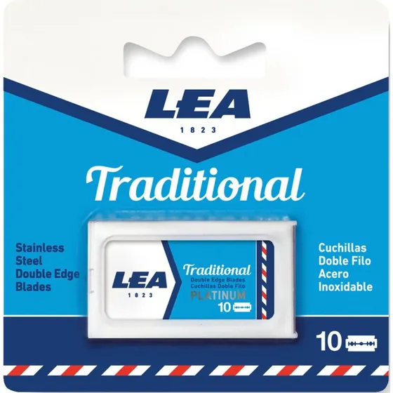 LEA Traditional DE-barberblade, 10 stk.
