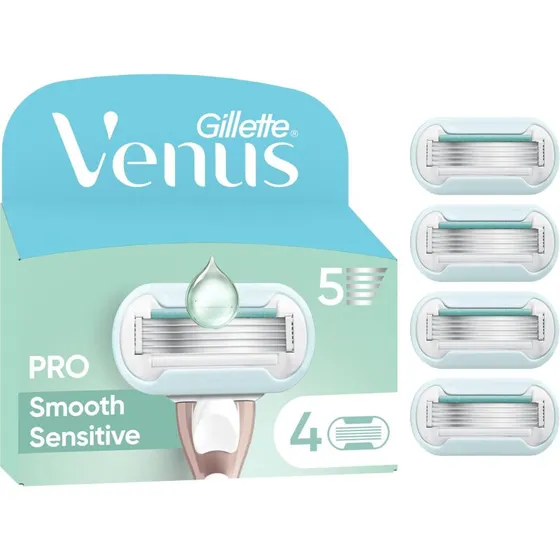 Gillette Venus Pro Smooth Sensitive barberblade 4 stk