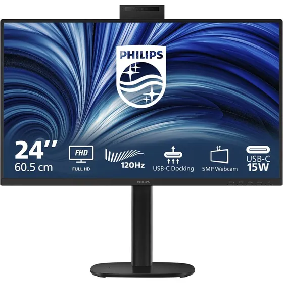 Philips 24B2U3301H 23,8" FHD 120Hz IPS USB-C med webcam