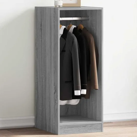vidaXL tøjskab 48x41x102 cm grå sonoma-eg