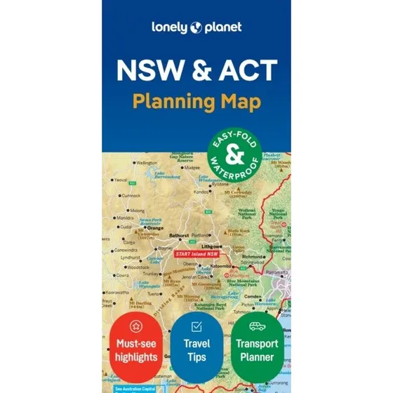Lonely Planet New South Wales & ACT Kort