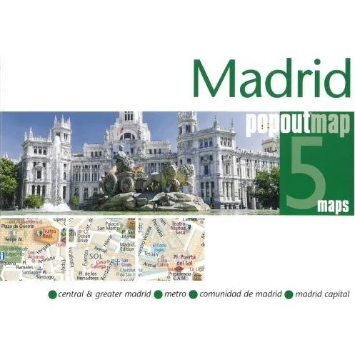 Madrid Popout Map - Pocket-Sized Pop-Up City Map