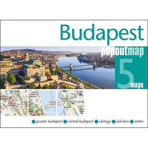 Budapest Popout Map – Pop-up Citykort med 3 kort