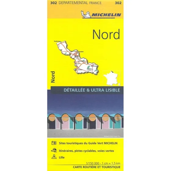 Michelin Nord Kort 302, 1:150.000, 2023