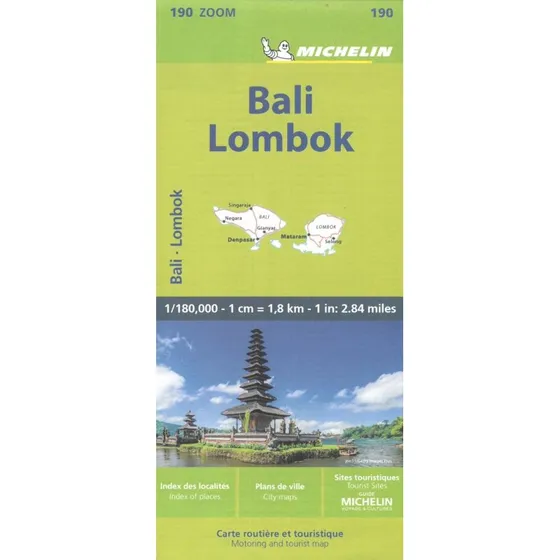 Michelin Bali-Lombok Zoom Map 190, 2023