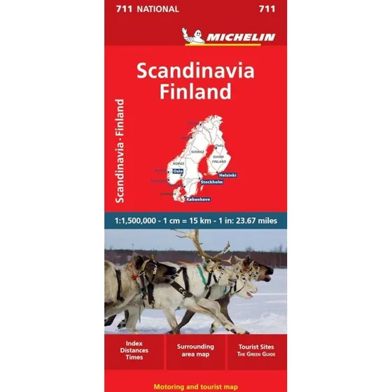 Michelin National Map Scandinavia & Finland 2023