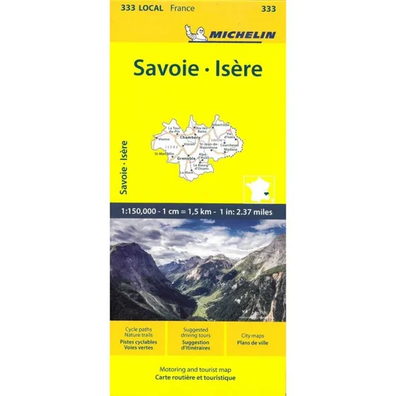 Michelin Isère, Savoie Kort 1:150.000 – 2023