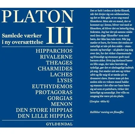 Platon. Bind 3