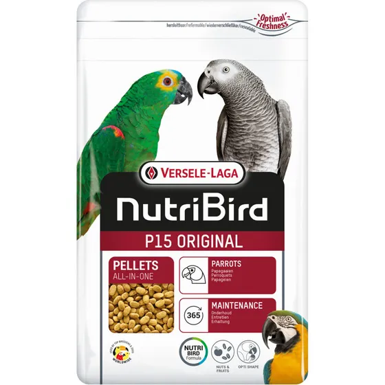 NutriBird P15 Original vedligeholdelsesfoder 3 kg