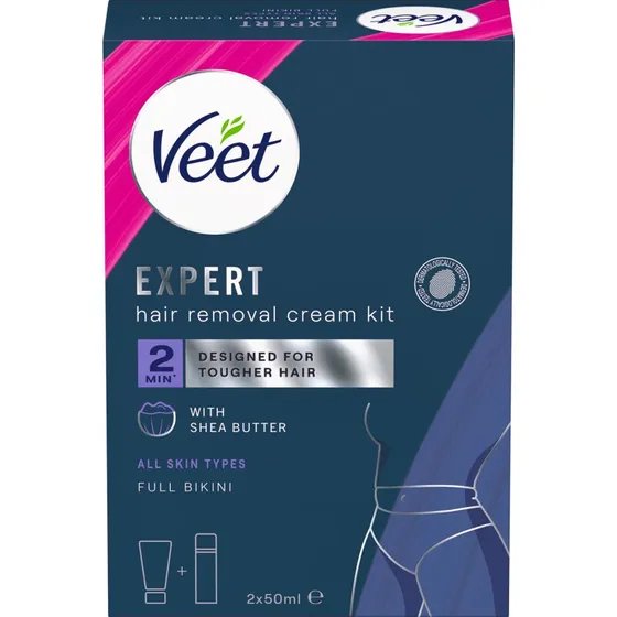 Veet Expert Full Bikini Hårfjerningssæt 2 x 50 ml