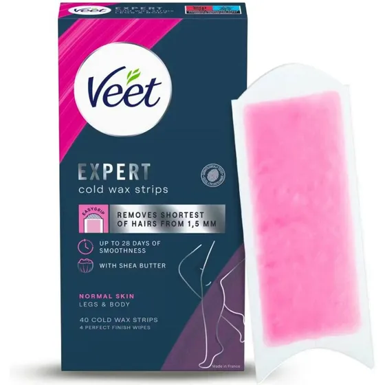Veet Expert Voksstrimler Body & Ben Normal Hud 40 stk