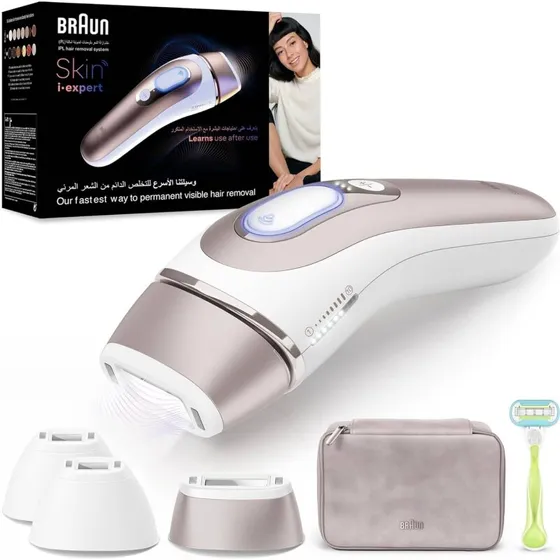 Braun IPL Skin i-expert Pro 7 – 3 hoveder, hudbeskyttelse