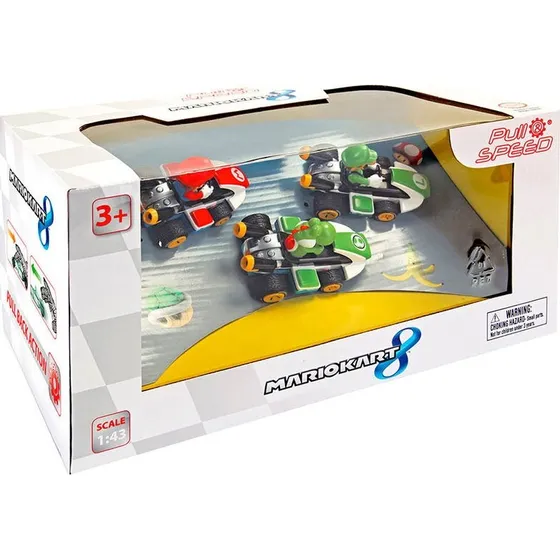 Carrera Pull & Speed Mario & Luigi Yoshi 3-bilset 1:43