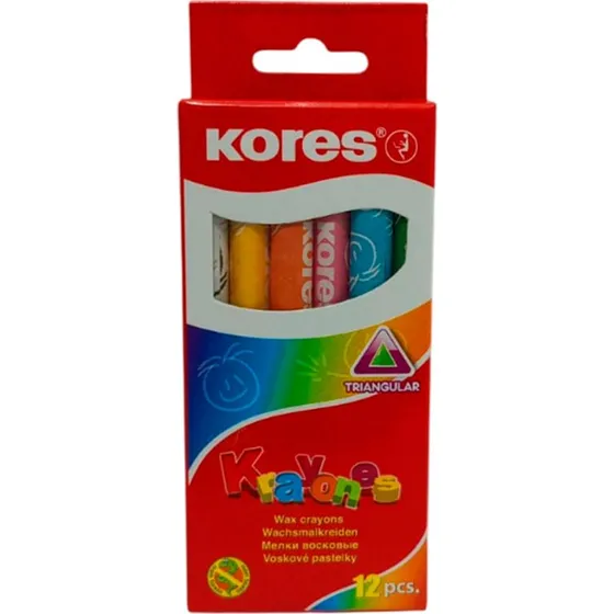 Kores Creyon Vokskridt 12 Farver