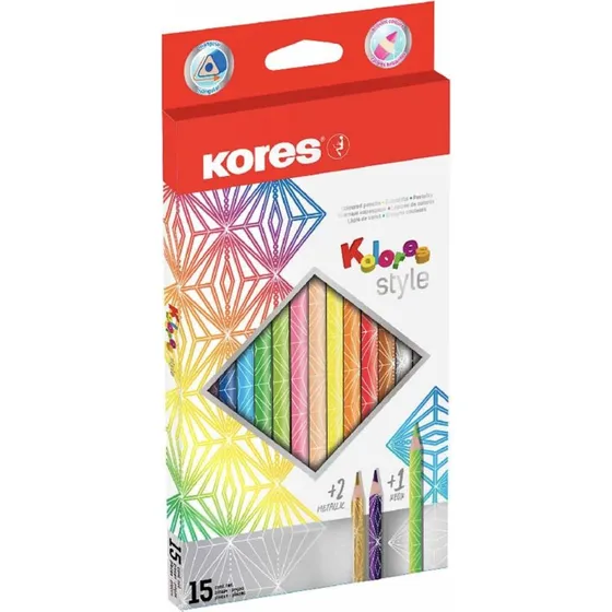 Kores Kolores Style Farveblyanter 15 Farver