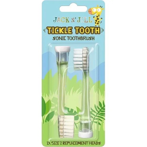 Jack N' Jill Tickle Tooth Sonic Børstehoveder 2 Pack