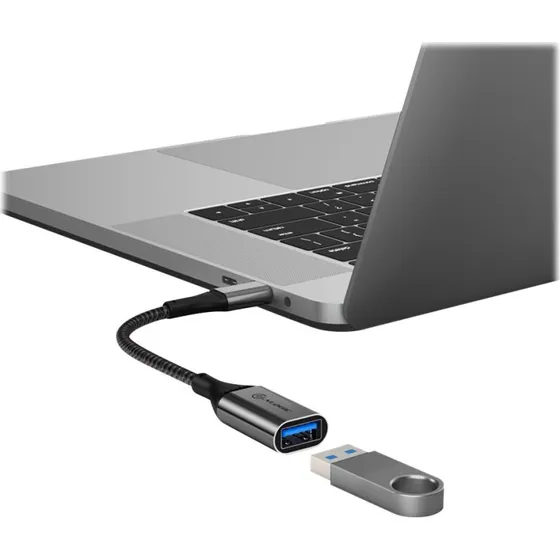 Alogic Super Ultra USB-C til USB-A Adapter 15 cm Grå