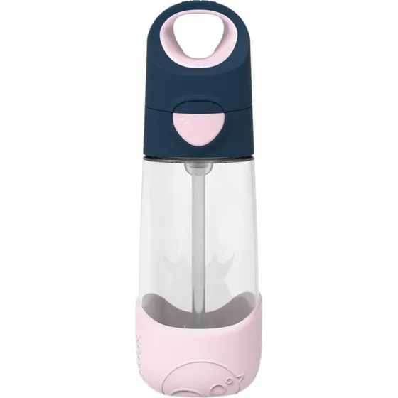 B.Box flaske med sugerør Indigo rose 450 ml