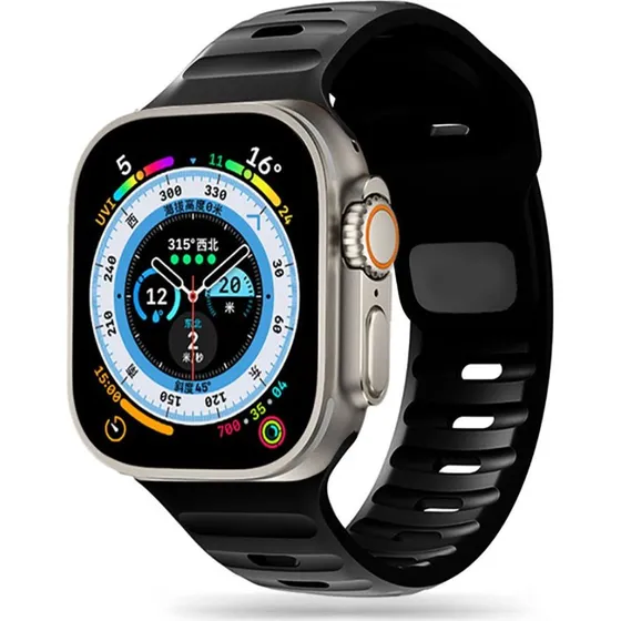 Tech-Protect IconBand Line Armbånd til Apple Watch 42/44/45/49 mm, Sort