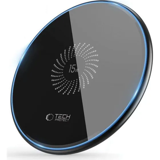 Tech-Protect QI15W-C1 15W Trådløs Oplader - Sort