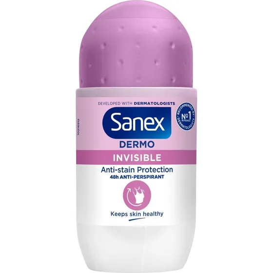 Sanex Dermo Invisible Antiperspirant Roll-on 6 x 50 ml