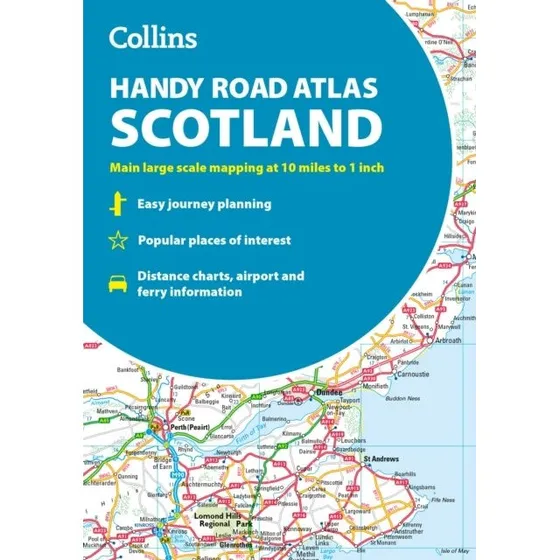 Collins Handy Road Atlas Scotland A5, papirbundet