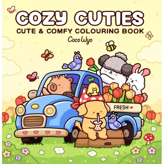 Cozy Cuties: Cute & Comfy Colouring Book - Coco Wyo