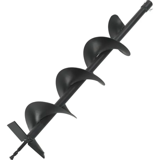 vidaXL Sneglebor Stål 150 mm, Sort