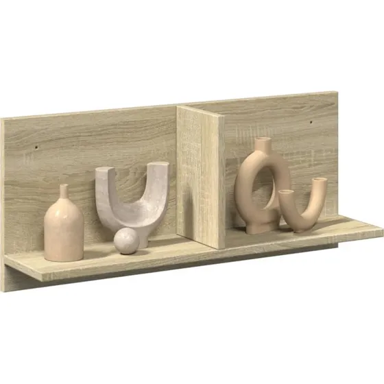 vidaXL Vægskab 70x16,5x30 cm Konstrueret Træ Sonoma-eg