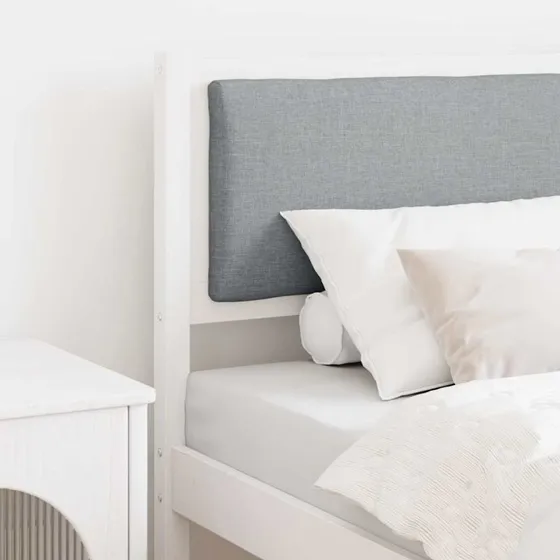 vidaXL Hovedgærde i massivt fyrretræ, hvid, 75 cm