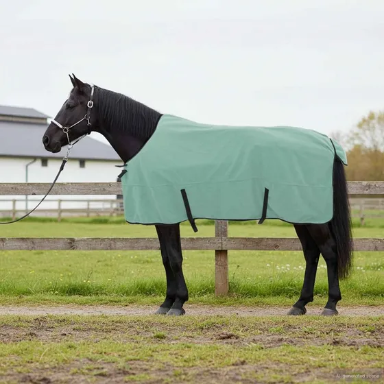 vidaXL Hestetæppe Speciel Grøn 165 cm