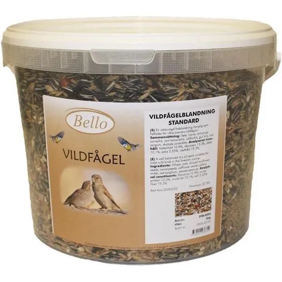 Bello Vildtfugleblanding i opbevaringsspand 5 kg
