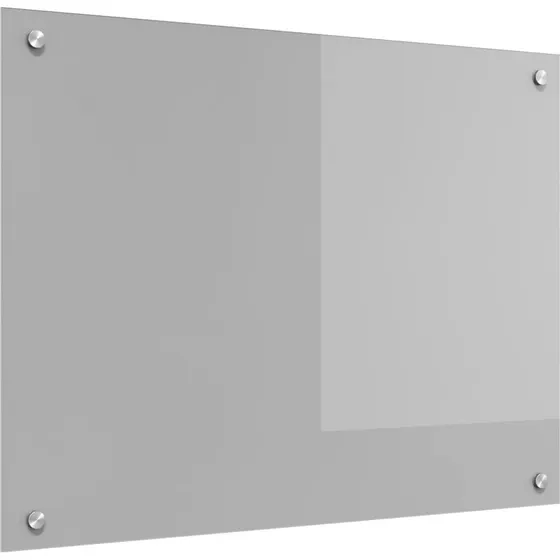 vidaXL Køkkenbacksplash Lysegrå 80x60 cm hærdet glas