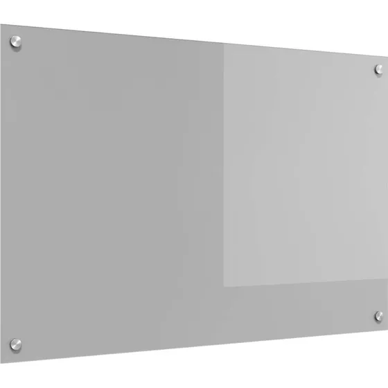 vidaXL Køkkenbacksplash Lysegrå 90x60 cm hærdet glas