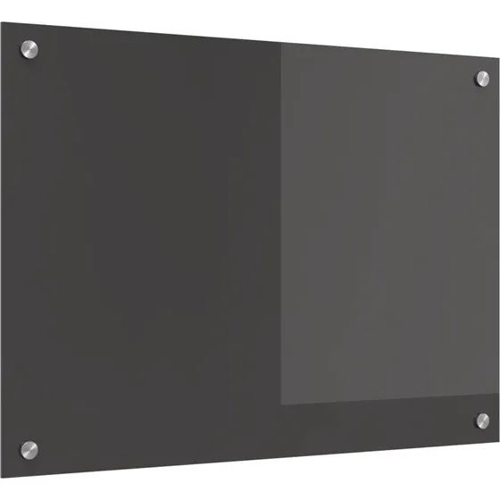 vidaXL Køkkenbacksplash Mørkegrå 70x50 cm hærdet glas