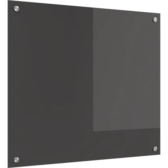 vidaXL Køkkenbacksplash Mørkegrå 70x60 cm hærdet glas
