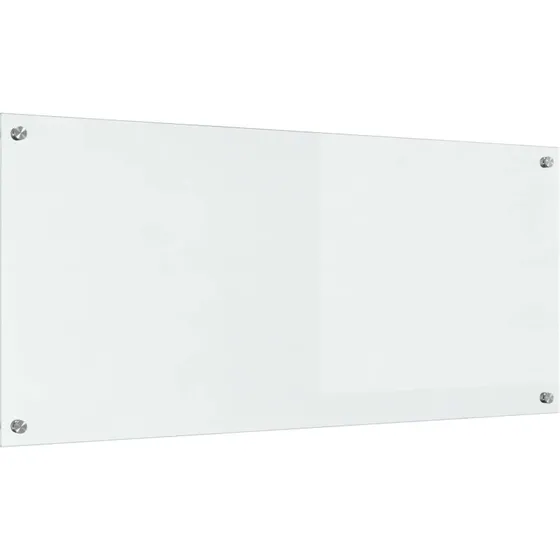 vidaXL Køkkenbacksplash Transparent 110 x 50 cm hærdet glas
