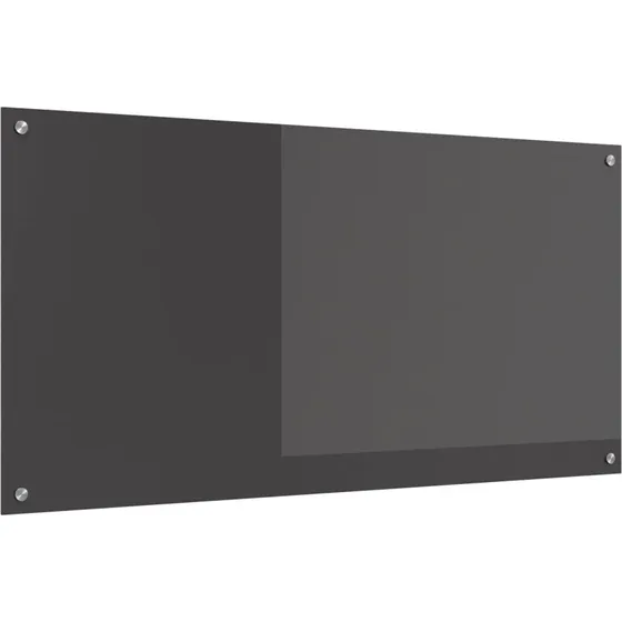 vidaXL Køkkenbacksplash Mørkegrå 120x60 cm hærdet glas