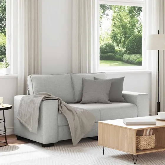 vidaXL 2-personers sofa skygrå 160x77x82 cm
