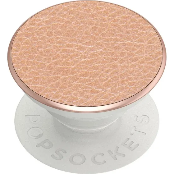 PopSockets PopGrip Mobilholder - Vegansk Læder, Roseguld