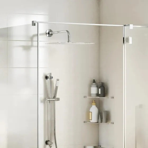 vidaXL Regnbrusehoved 40x30 cm rektangulært rustfrit stål 304