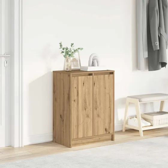vidaXL Skoskab i konstrueret træ 57x34x76 cm, kunsteg