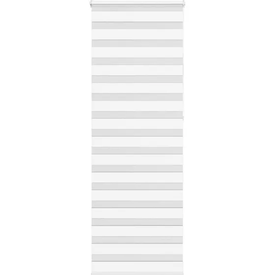 vidaXL Zebragardin Hvid 70x230 cm, 65,9 cm stofbredde, polyester