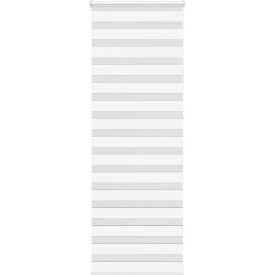 vidaXL Zebragardin Hvid 75x230 cm, 70,9 cm stofbredde, polyester