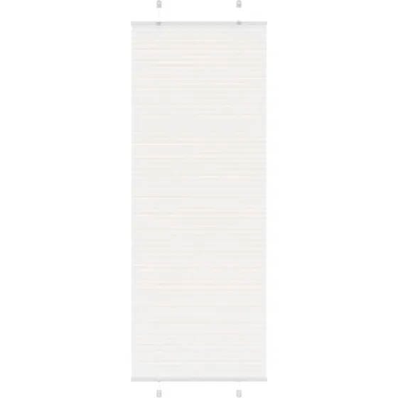 vidaXL Plisségardin Hvid 70x200 cm, 69,4 cm bred