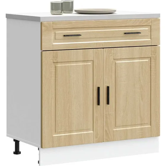 vidaXL Porto Sonoma-Eg Køkkenunderskab, Træ, 100 cm