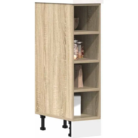 vidaXL Underskab 20x44,5x81,5 cm i konstrueret træ, sonoma-eg