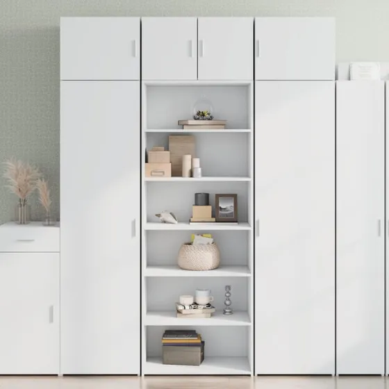 vidaXL Højskab i hvidt konstrueret træ 70x41x185 cm