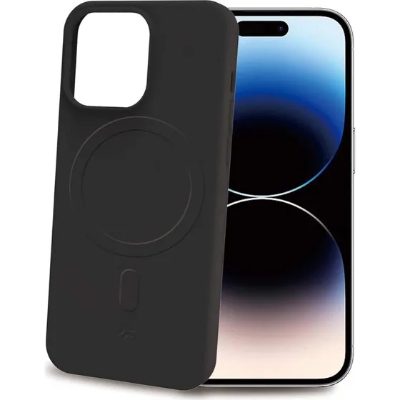 Cromomag Magnetic Soft Gummi Cover MagSafe iPhone 15 Pro Sort