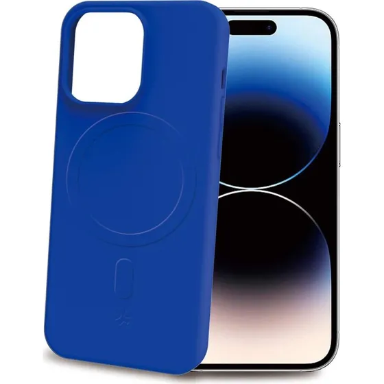 Cromomag Blødt Gummi Cover MagSafe iPhone 15 Pro Blå